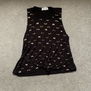 golden eye boho tank top